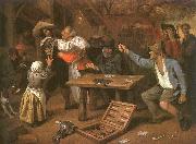 Jan Steen Card Players Quarreling oil painting artist